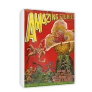 Amazing Stories Volume 2 Number 6 Cover Canvas Print 30 x 45cm