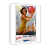 Butlins for Holidays - Ayr Clacton Pwllheli Skegness Filey Mosney Railway Poster Canvas Print