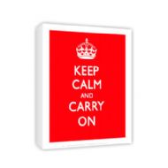 Keep Calm and Carry On Canvas Print
