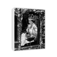 Queen Elizabeth II Coronation Canvas Print 30 x 45cm