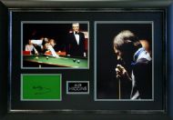 Signed Framed Alex Higgins Snooker Baize