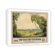 The Vale Of Evesham Railway Poster Canvas Print 30 x 45cm